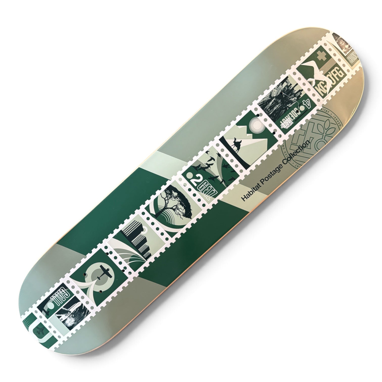 2002 Habitat Skateboards “Postmark” Team Logo Deck