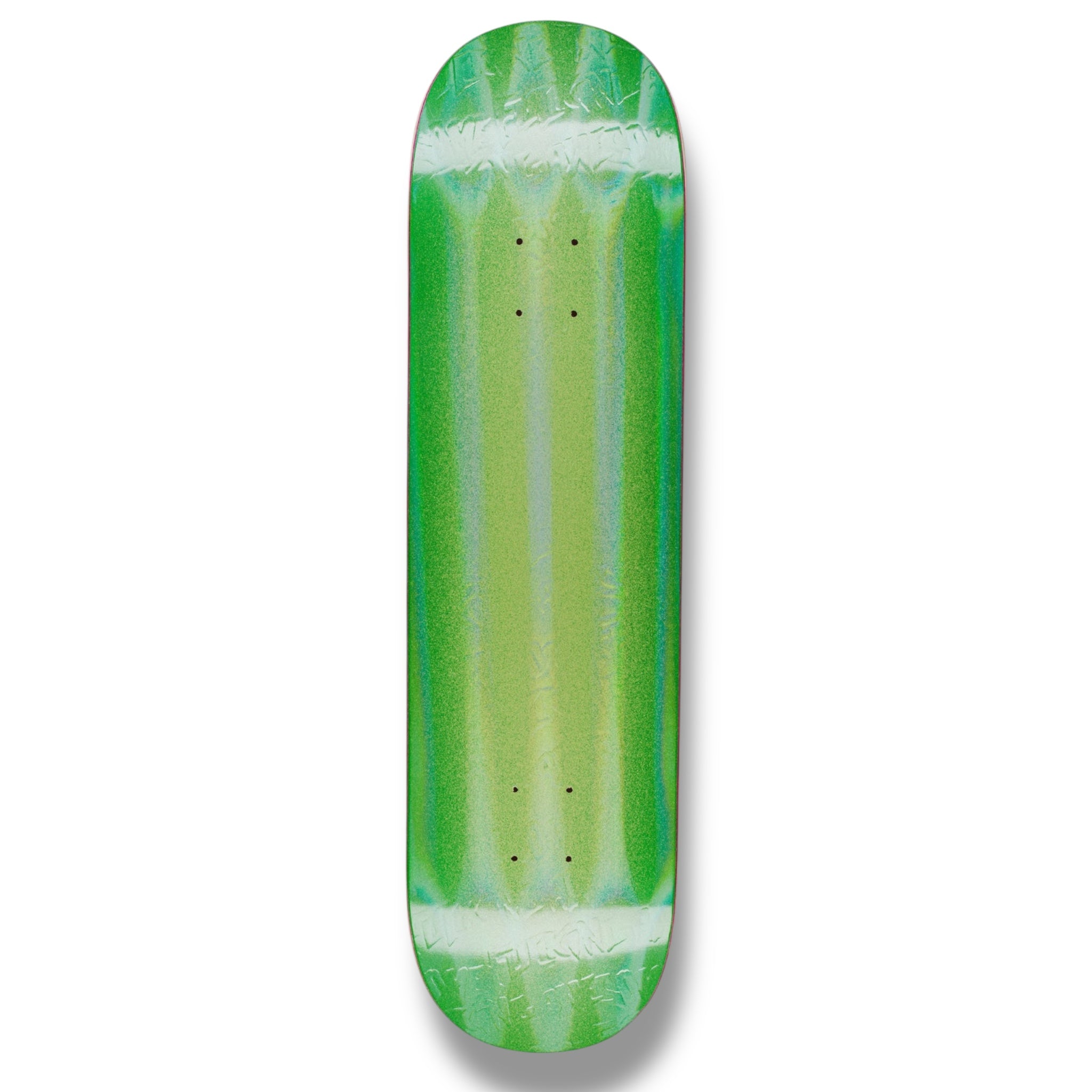 Fucking Awesome Neon Green Embossed Stamp Logo Deck 8.5”