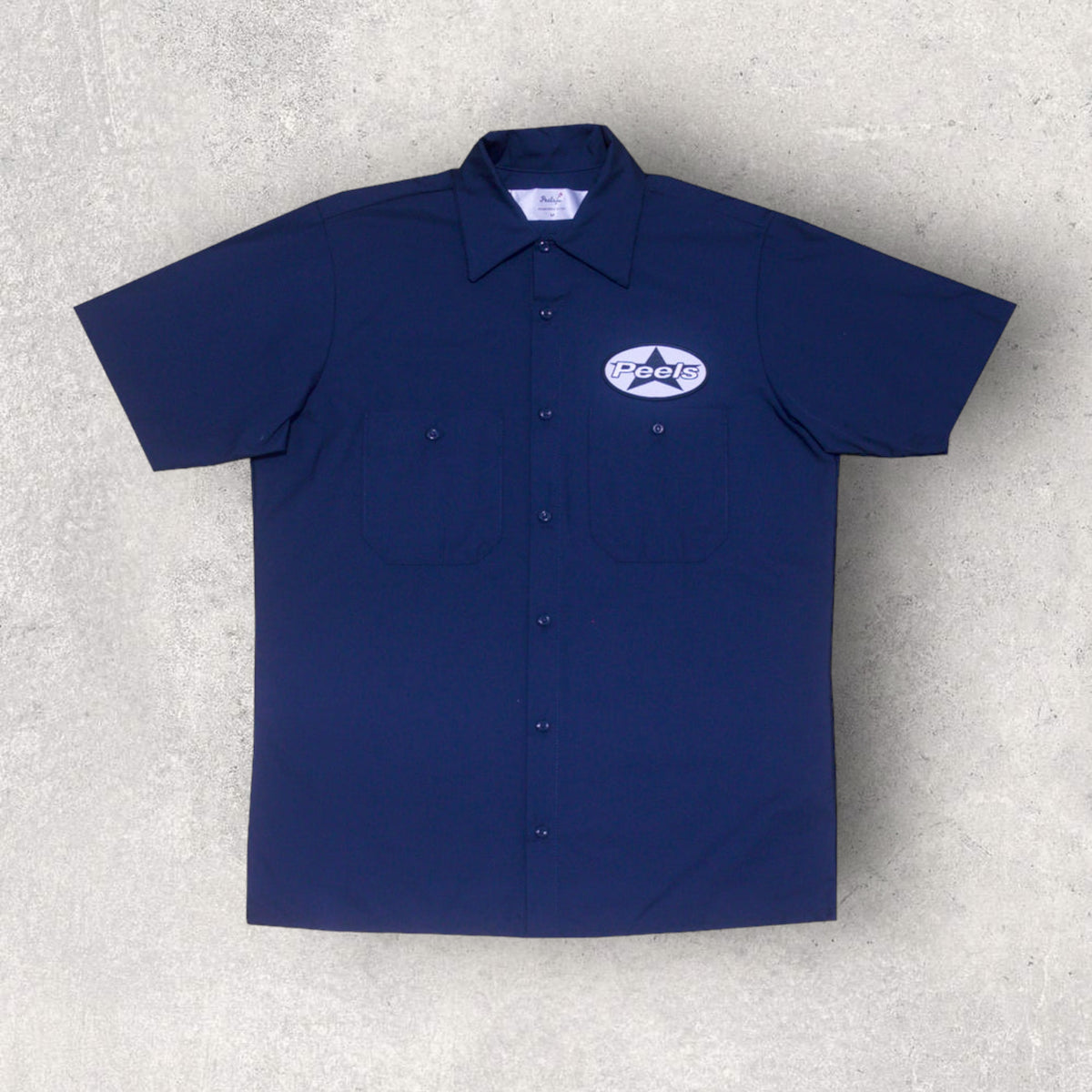 Peels Navy Star Patch Work Shirt