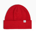 Druthers NYC Recycled Cotton Ribbed Knit Beanie - Red