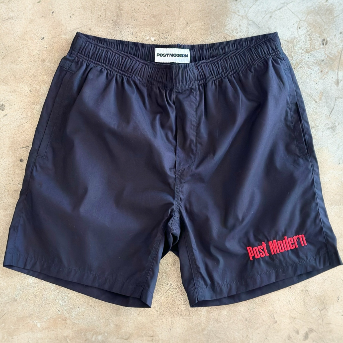 Post Modern Beach Shorts (Black)