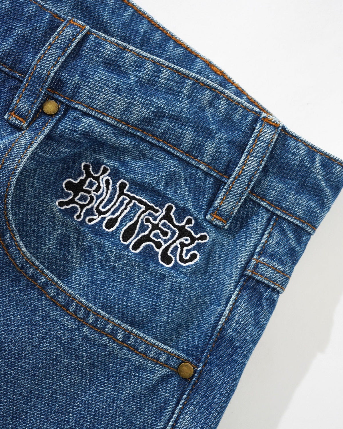 Butter Goods Ink Denim Shorts (Worn Blue)