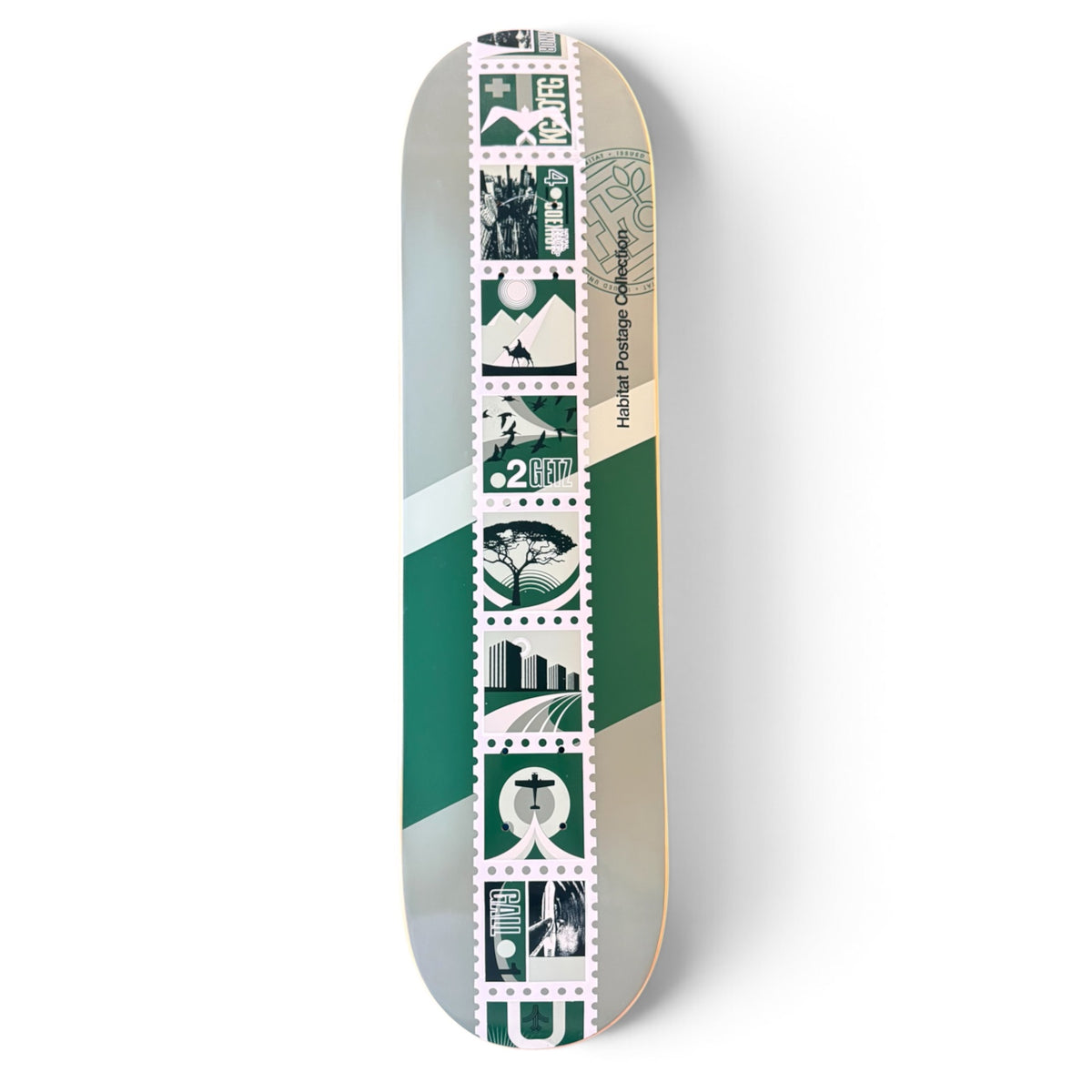 2002 Habitat Skateboards “Postmark” Team Logo Deck