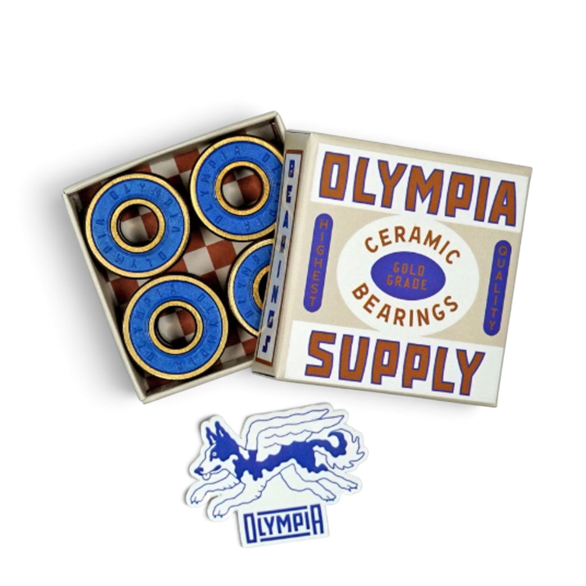 OLYMPIA SUPPLY Gold Ceramic Bearings