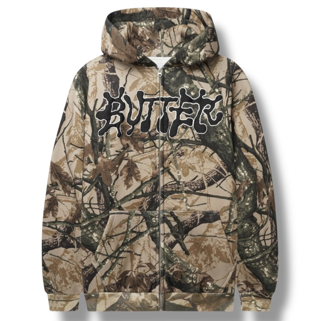 Butter Goods Ink Thru Hoodie (Camo)