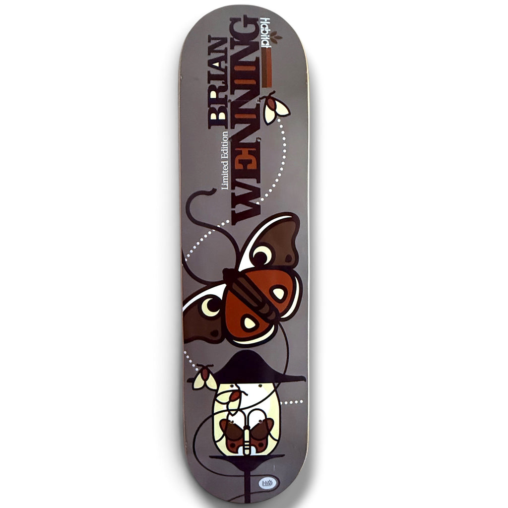 2002 Habitat Skateboard Brian Wenning “Lantern Swarm” Deck - Autographed
