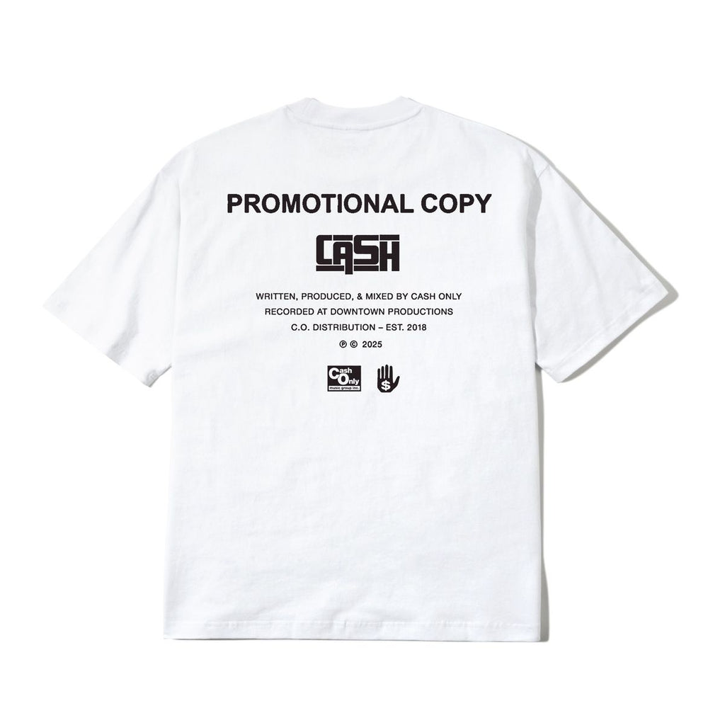 Cash Only Promotional Tee - White