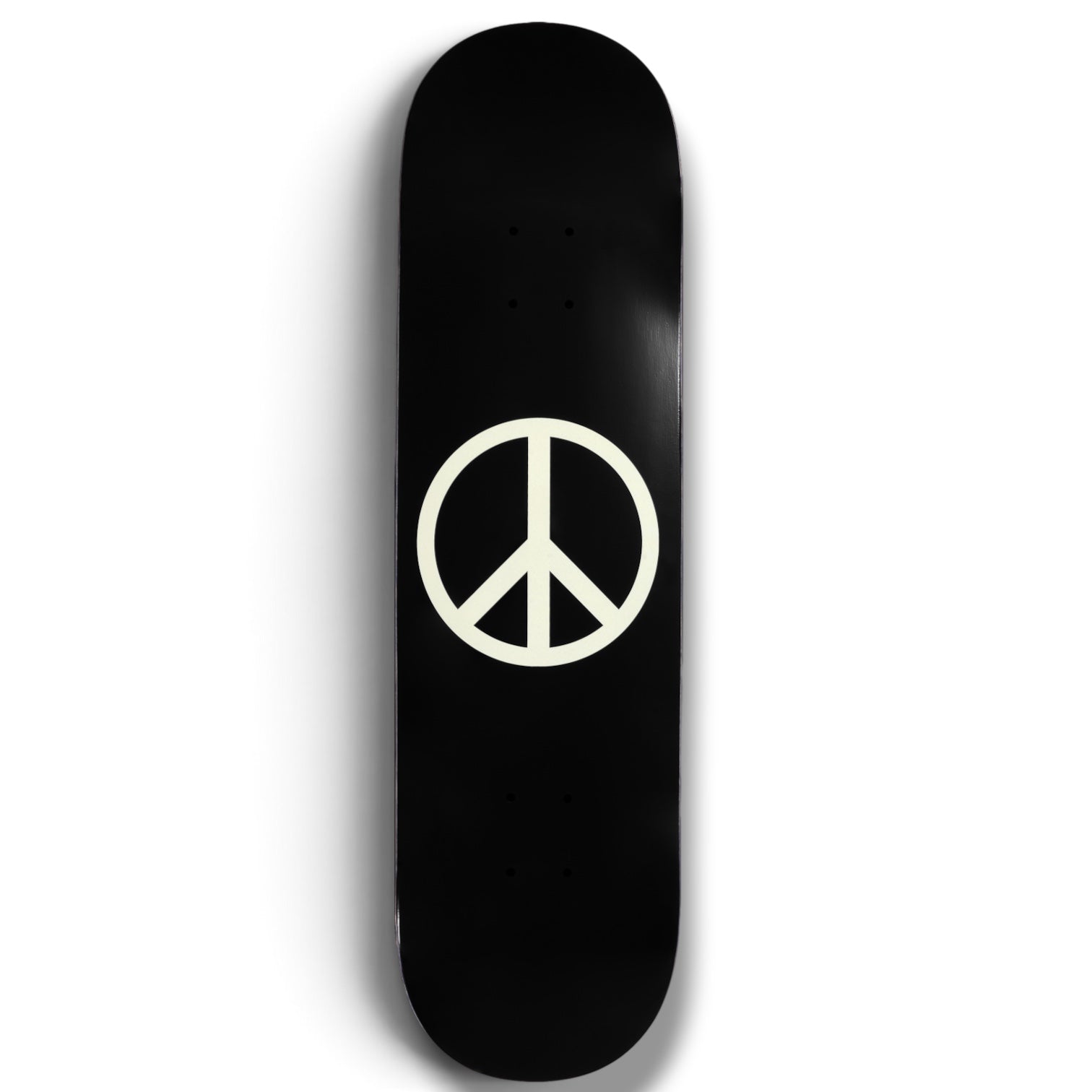 Violet Glow in the Dark Peace Deck 8.5” (Black)