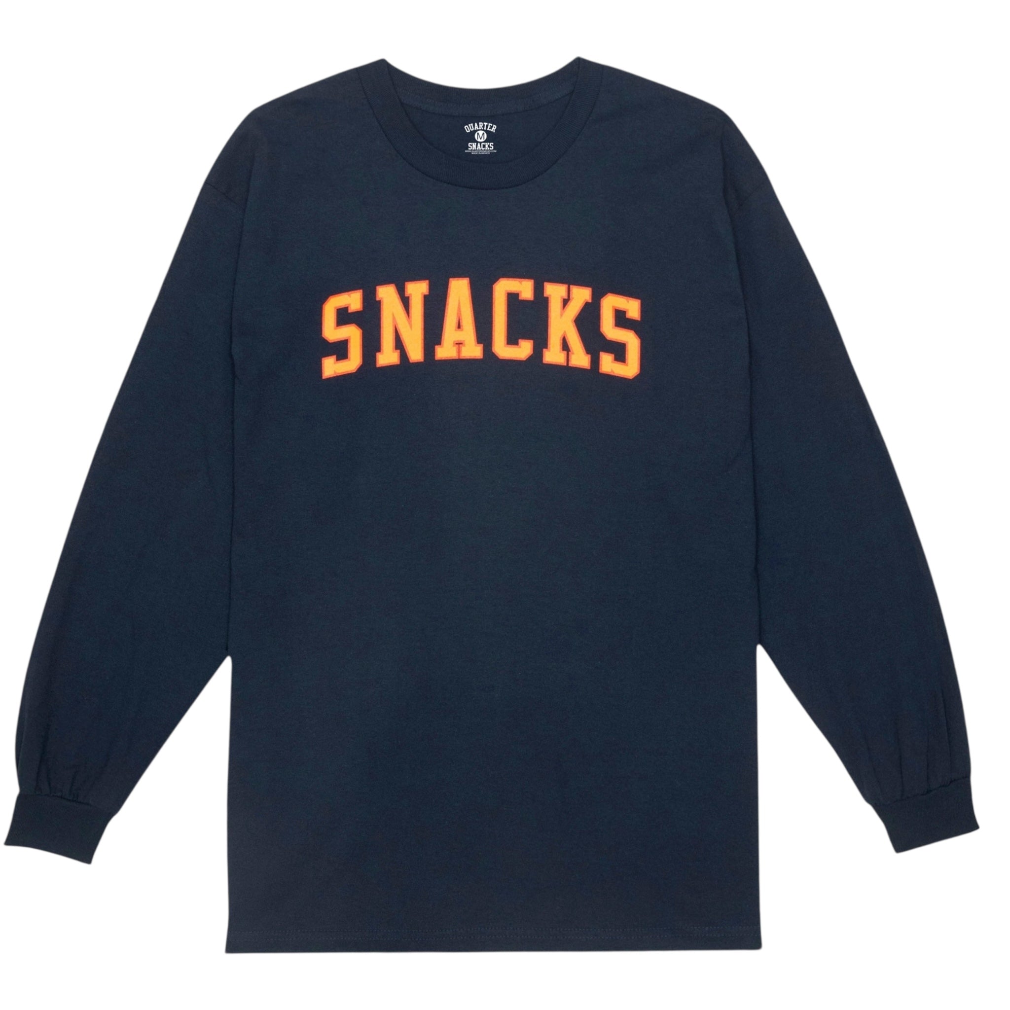 Quartersnacks Snacks Varsity L/S Tee (Navy)