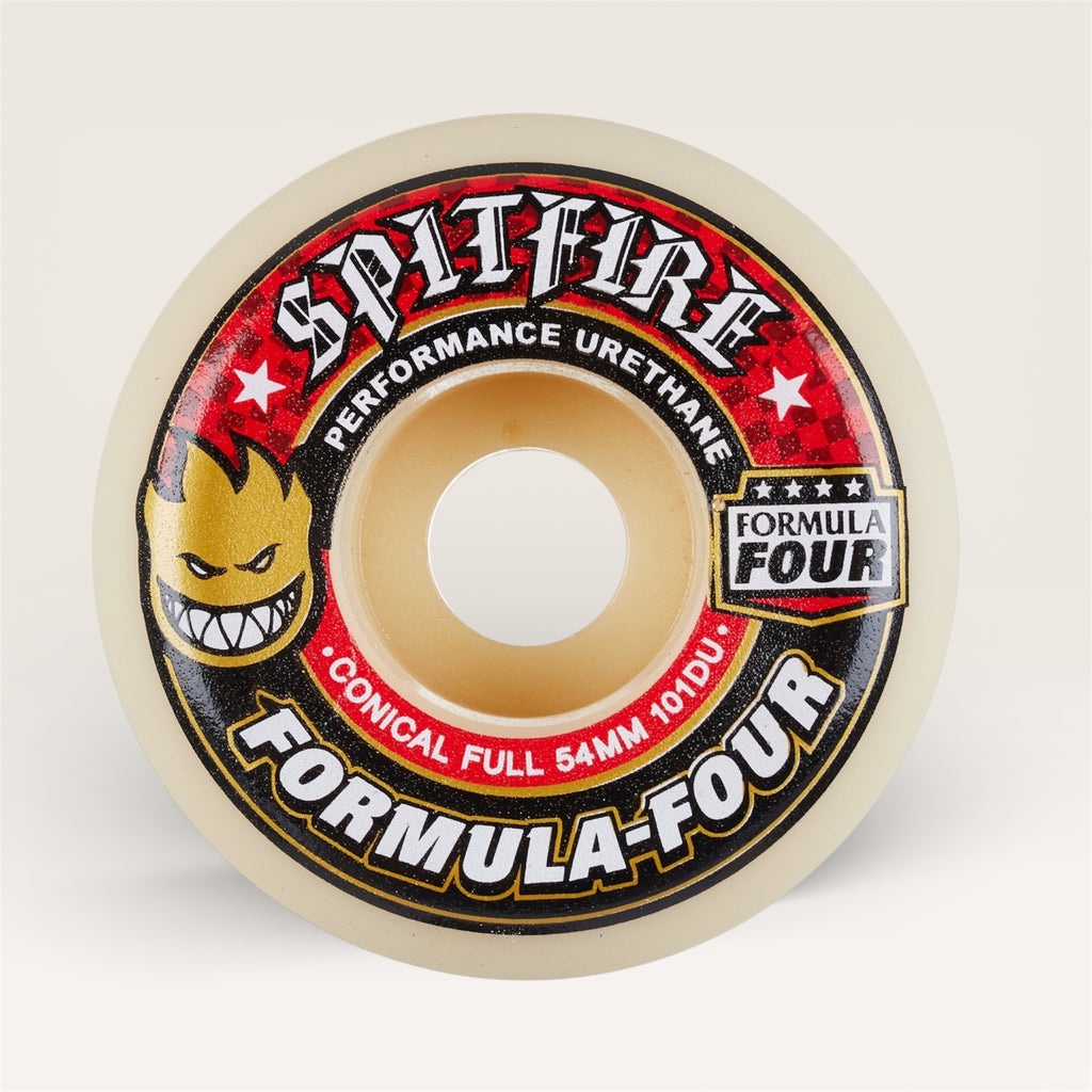 Spitfire Wheels Formula Four 101 Conical Fulls (Red Print) 56mm