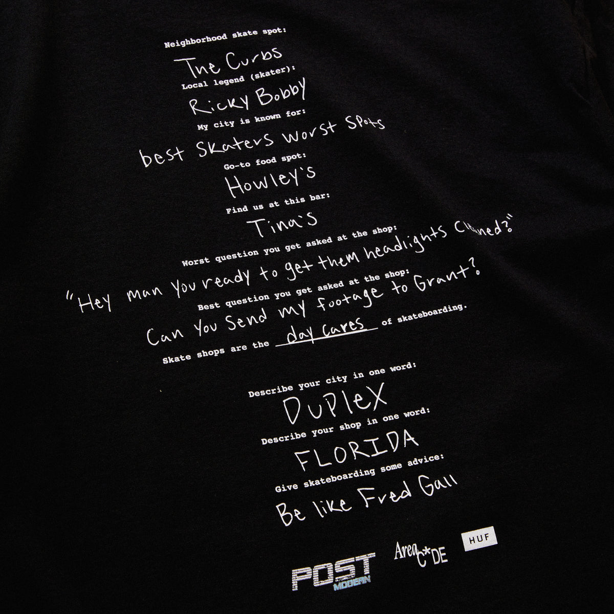 HUF Worldwide 561 Post Modern Tee (Black)