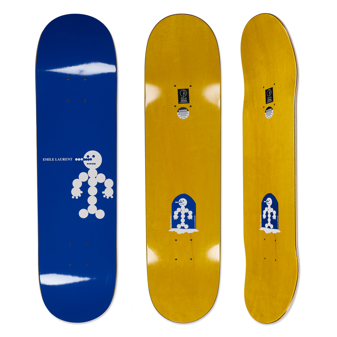 Polar Skate Co. Emile Laurent -
Snowman Blue Deck 8.0”