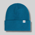 Druthers NYC Organic Cotton Waffle Knit Beanie (Teal)