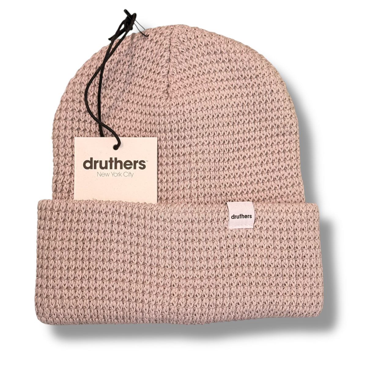 Druthers NYC Organic Cotton Waffle Knit Beanie (Grey)