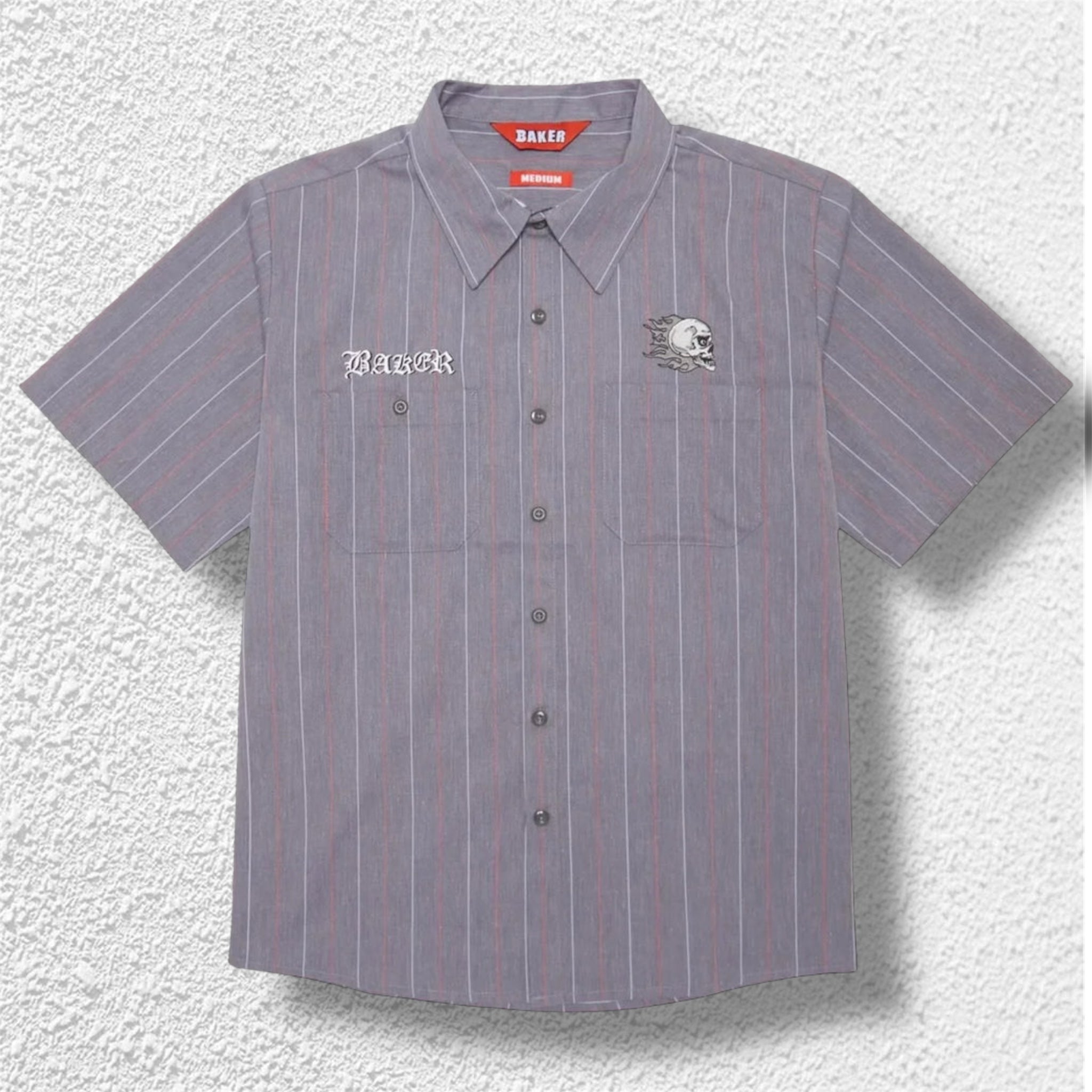 Baker Skateboards Torqued Pins Work Shirt (Charcoal)