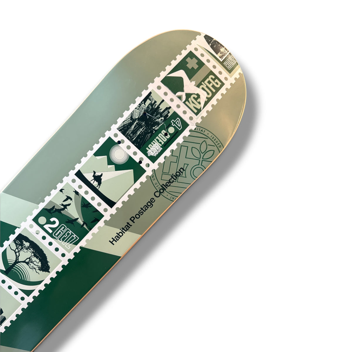 2002 Habitat Skateboards “Postmark” Team Logo Deck