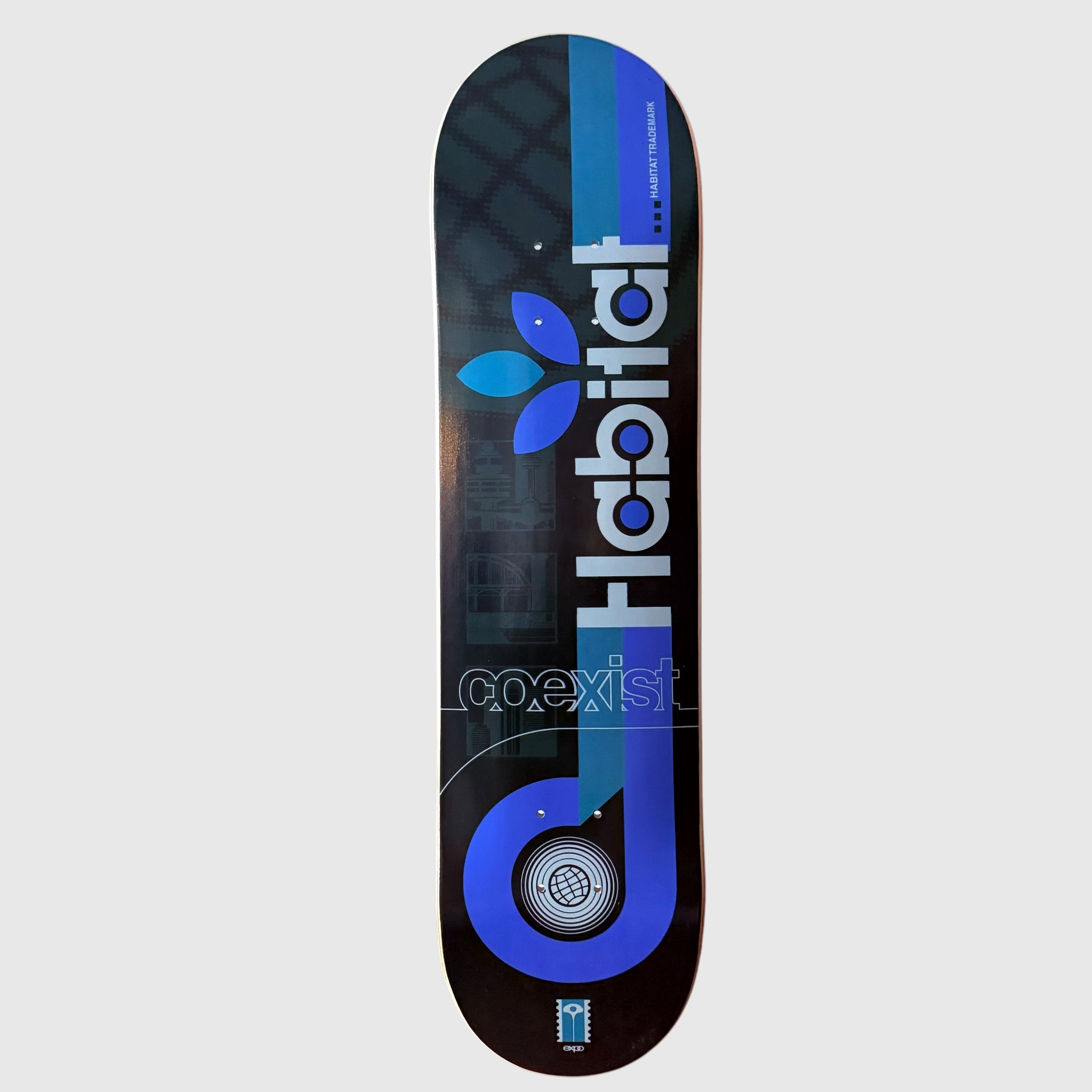 2002 Habitat Skateboards "Expo" Logo Large Team Deck