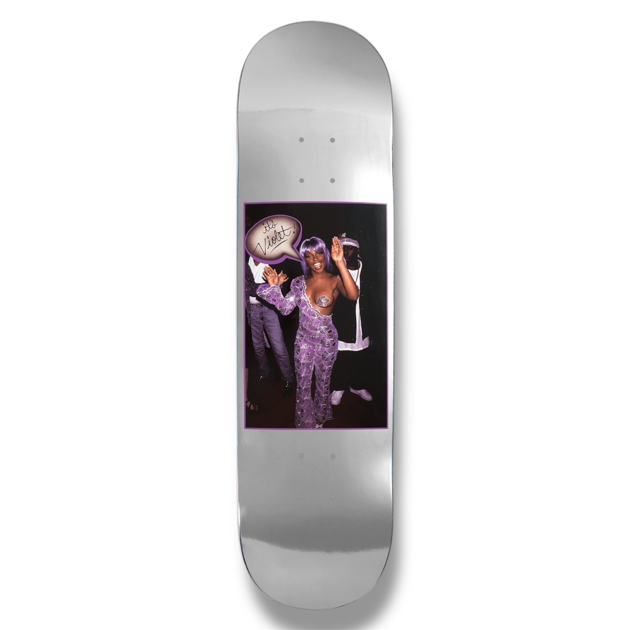 Violet LIL’ KIM Deck 8.25” (Silver)