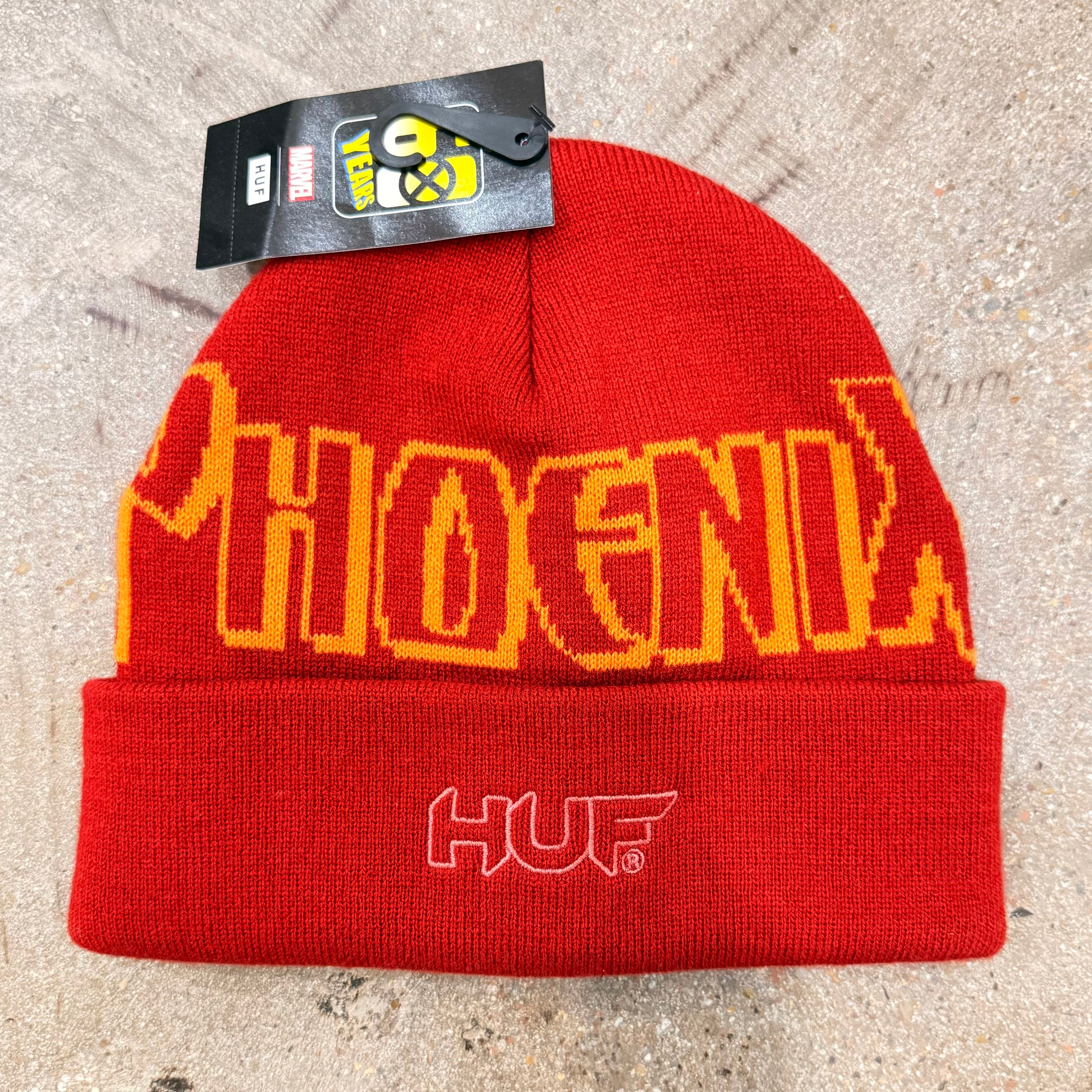 HUF Worldwide Phoenix Beanie (Red)