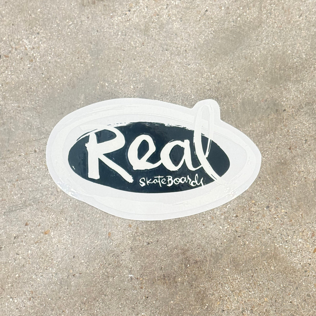 Real Skateboards Oval By Natas Logo Sticker