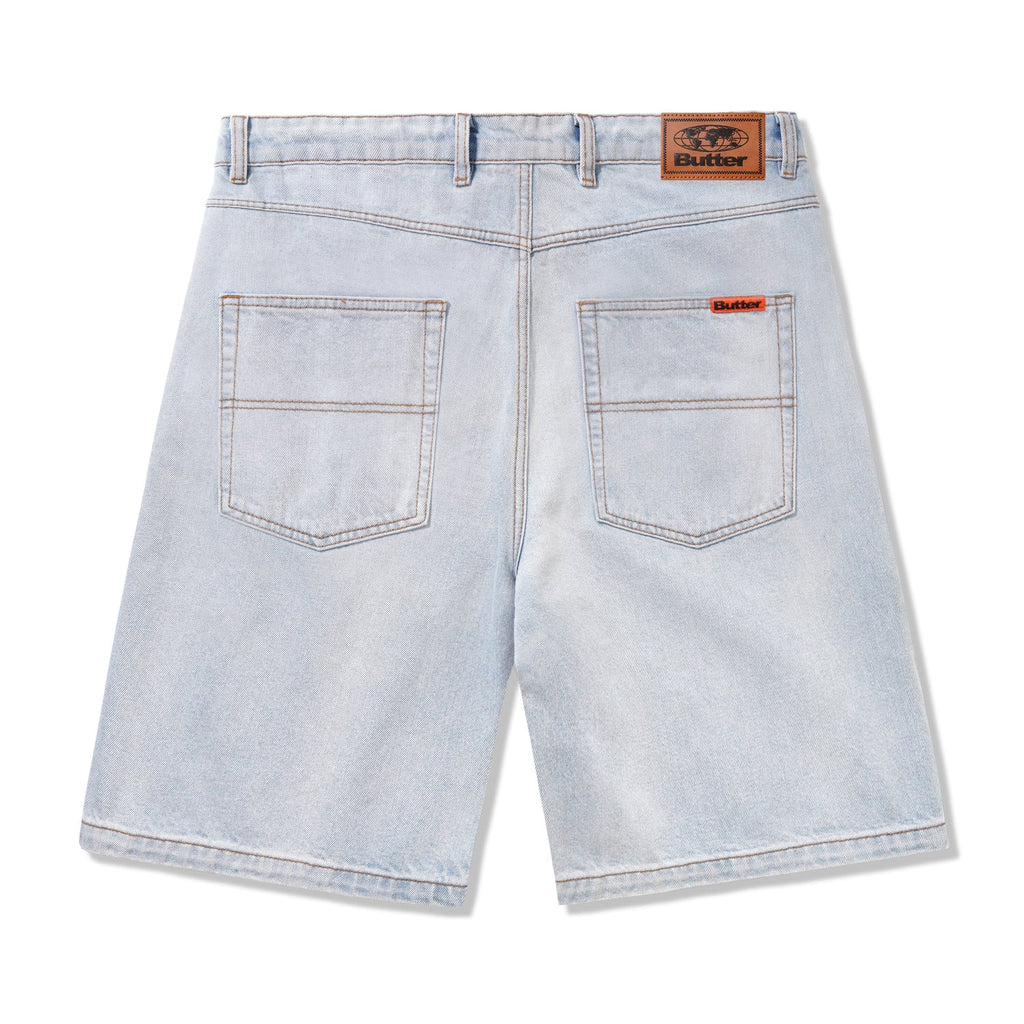 Butter Goods Baggy Denim Shorts (Light Blue)