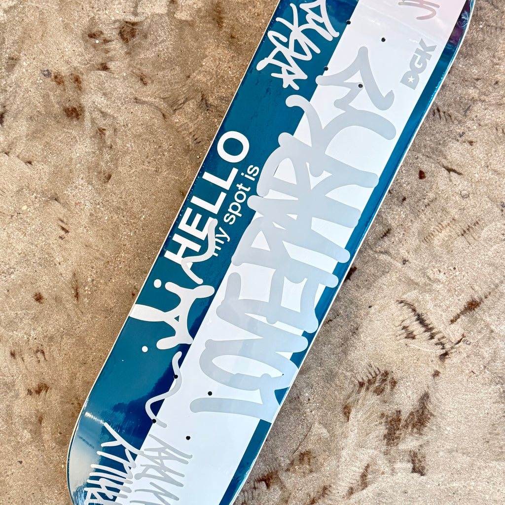 DGK Hello My Spot Is Love Park Deck 7.75”