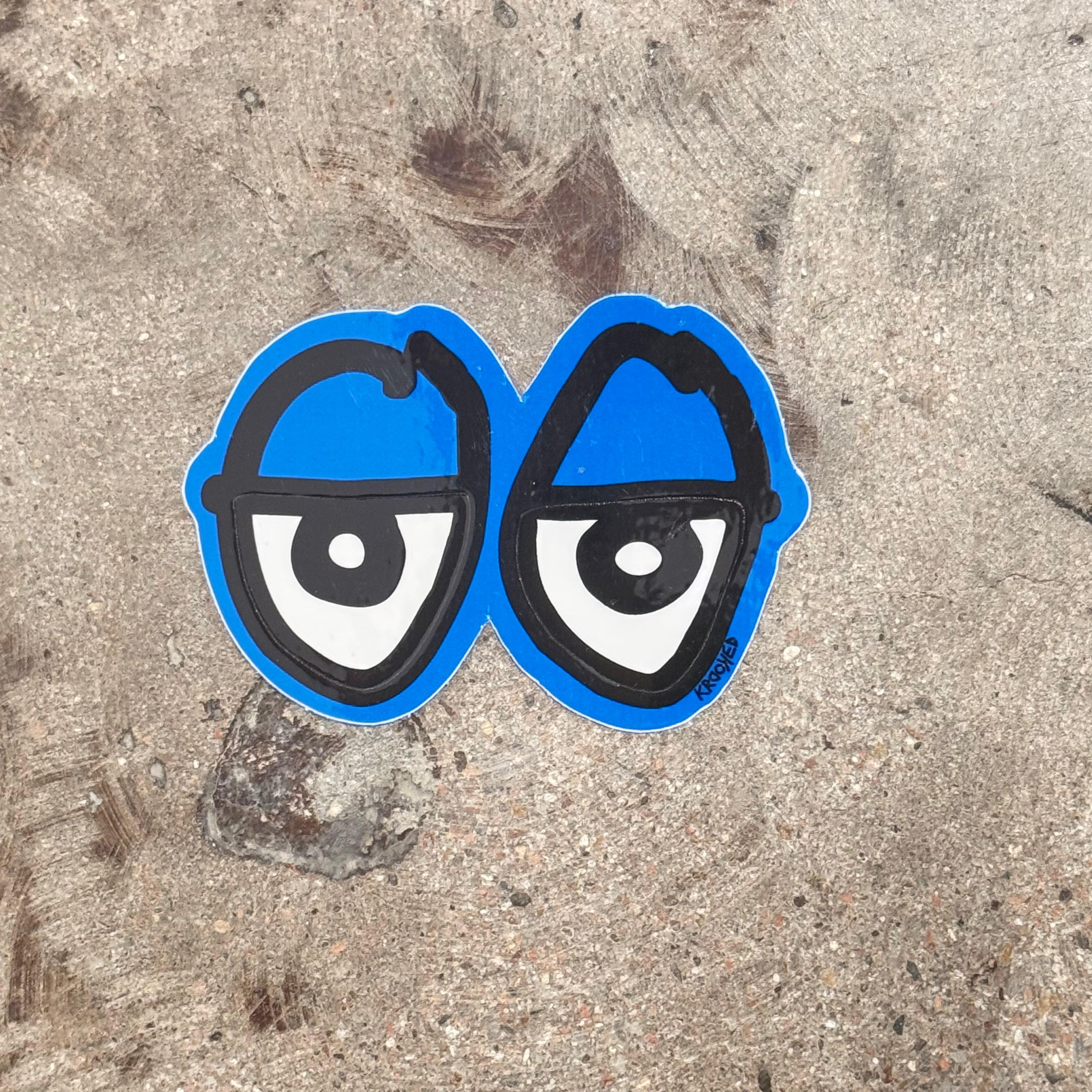 Krooked Skateboards Eyes Logo Sticker