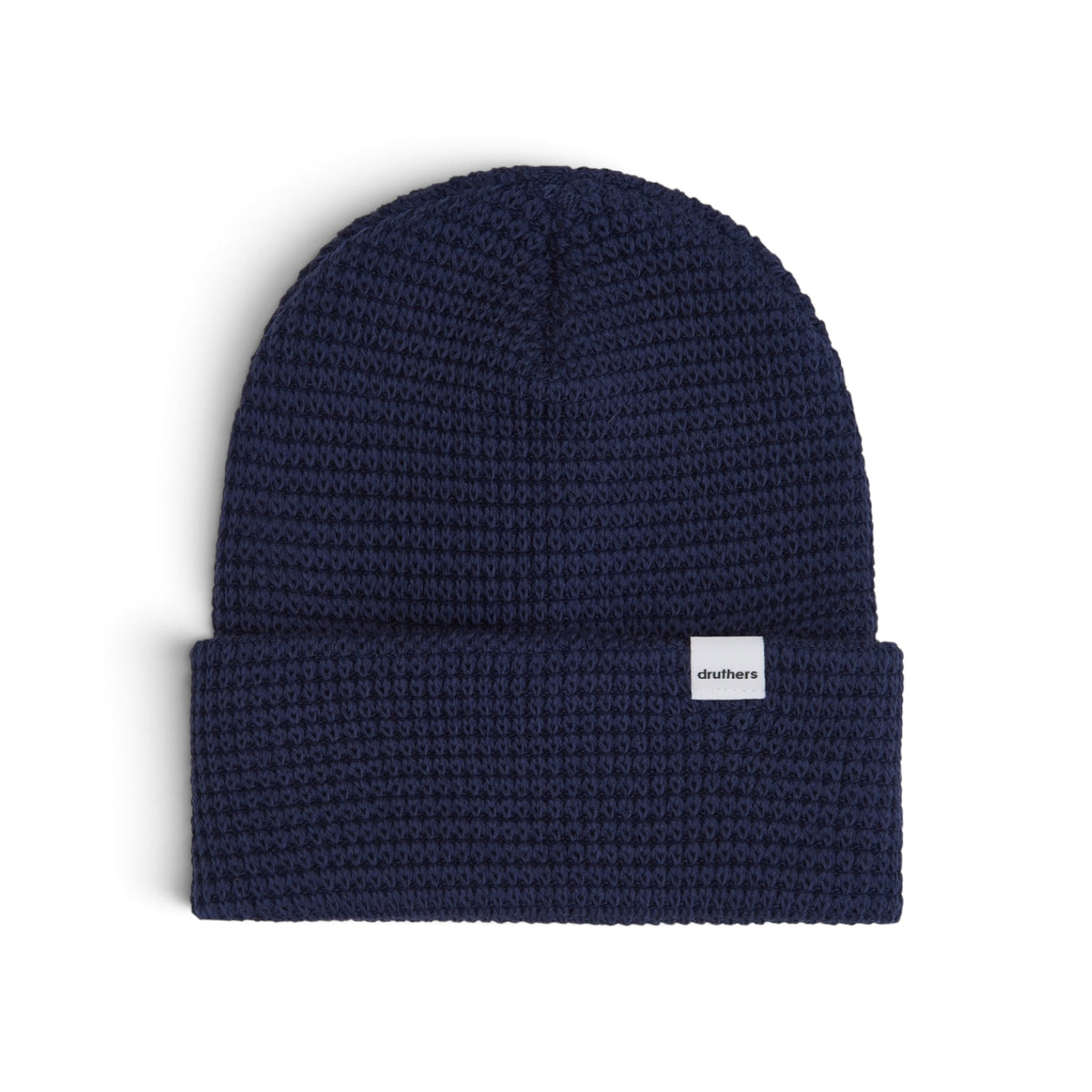 Druthers NYC Organic Cotton Waffle Knit Beanie - Navy