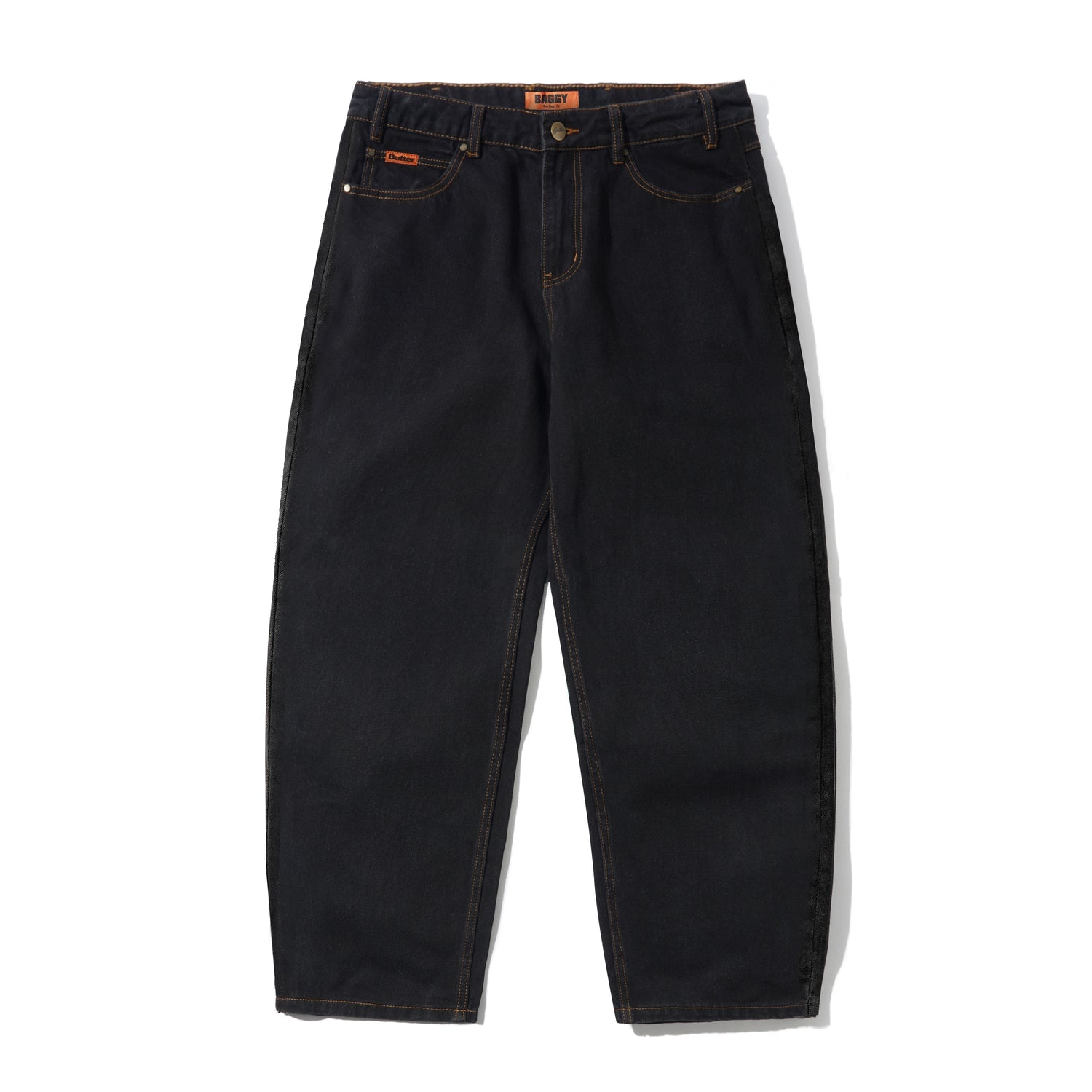 Butter Goods Baggy Denim Jeans (Washed Black)