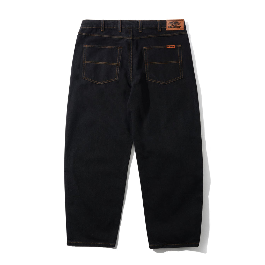 Butter Goods Baggy Denim Jeans (Washed Black)