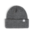 Druthers NYC Recycled Cotton Ribbed Knit Beanie - Charcoal