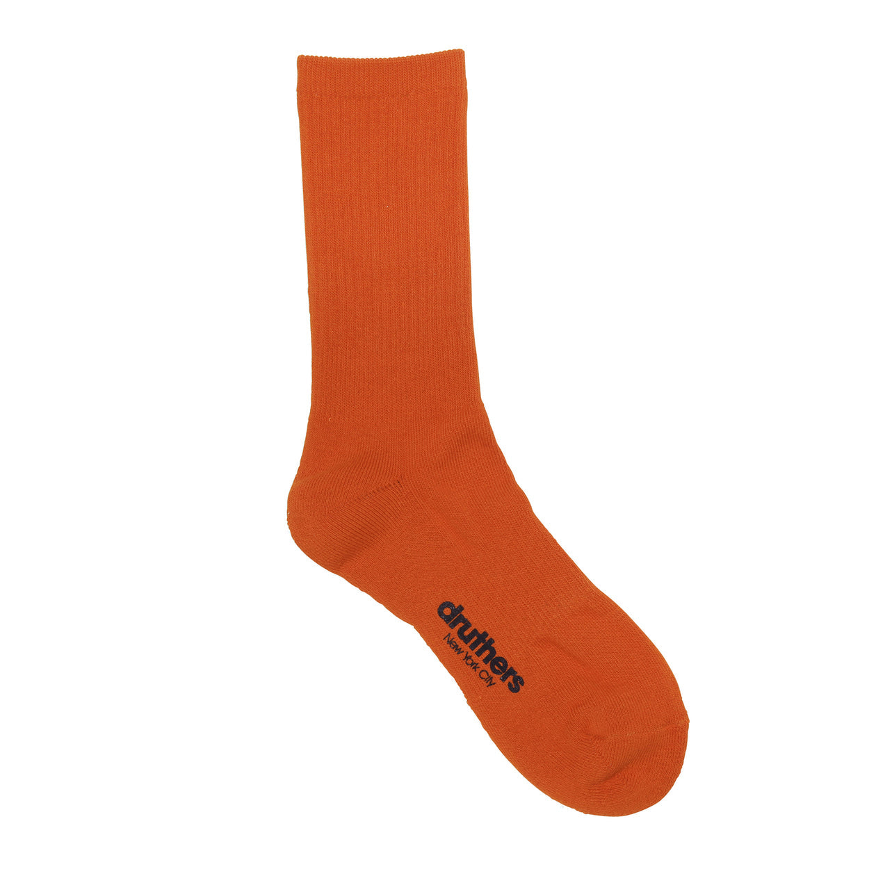 Druthers NYC Organic Cotton Everyday Sock (Dark Orange)