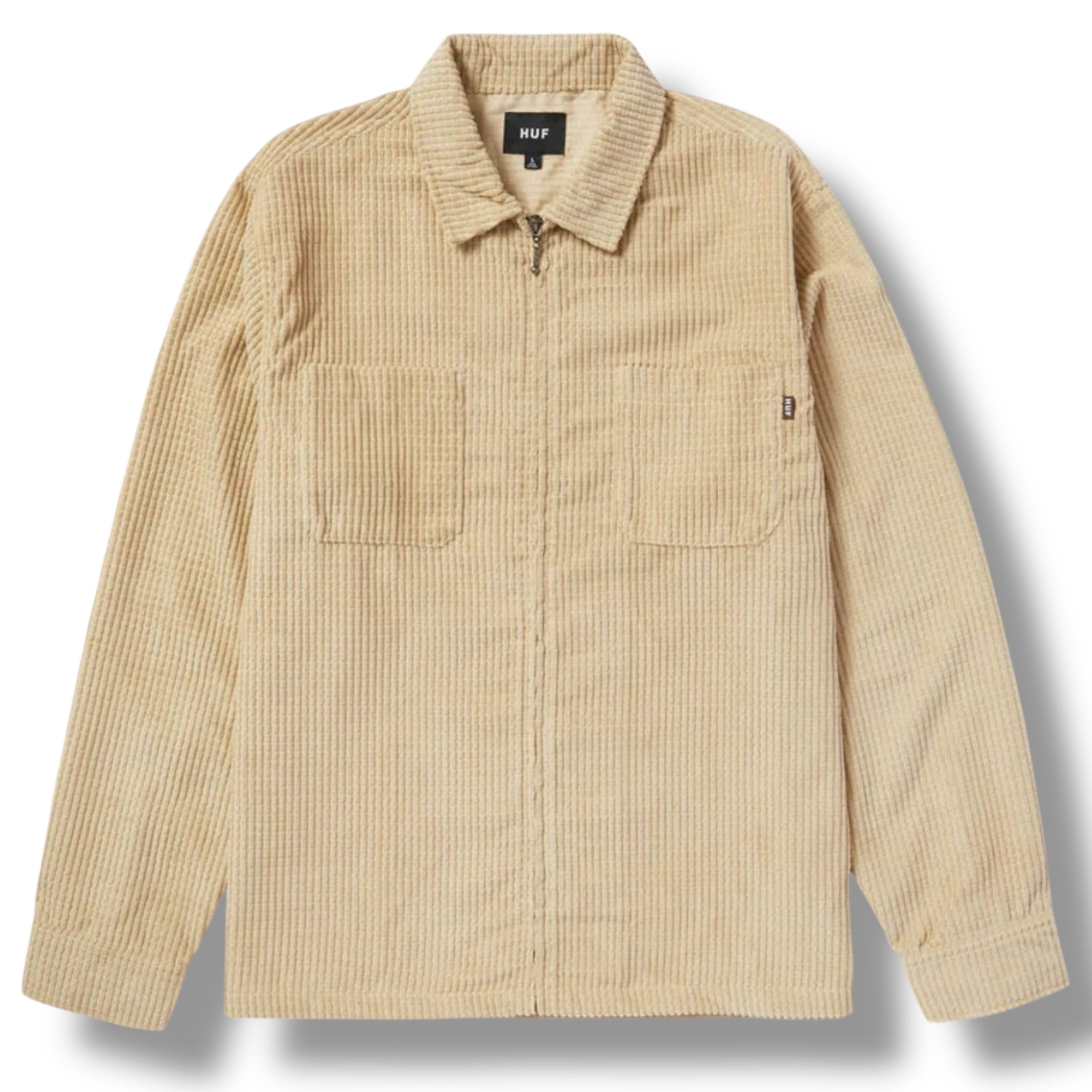 HUF Worldwide Cornelius Zip Shirt (Oatmeal)