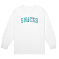 Quartersnacks Snacks Varsity L/S Tee (White)