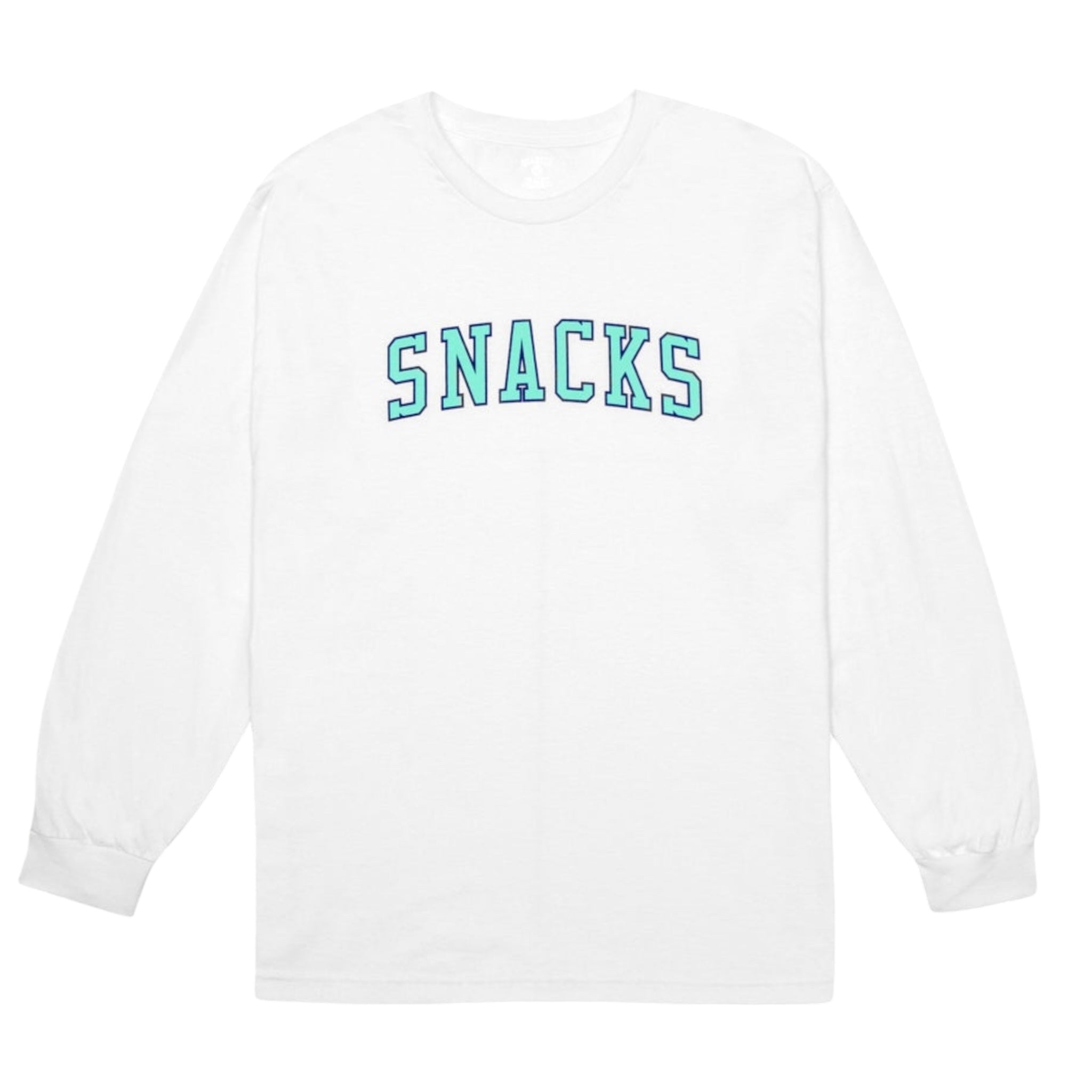 Quartersnacks Snacks Varsity L/S Tee (White)