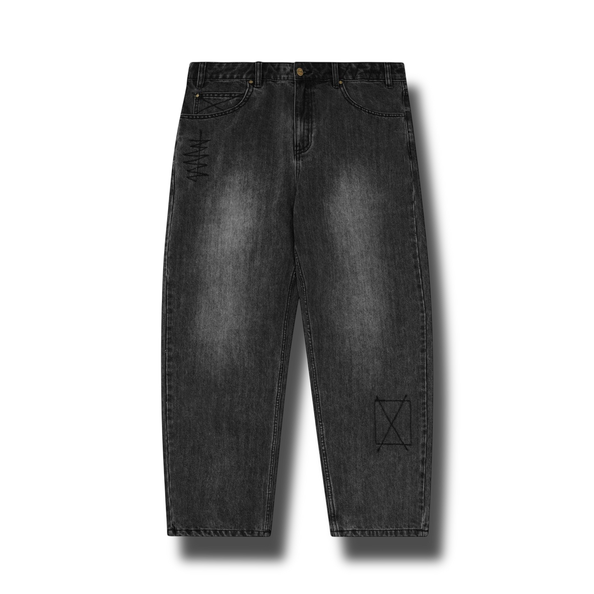 Butter Goods Stitch Denim Jeans (Distressed Grey)