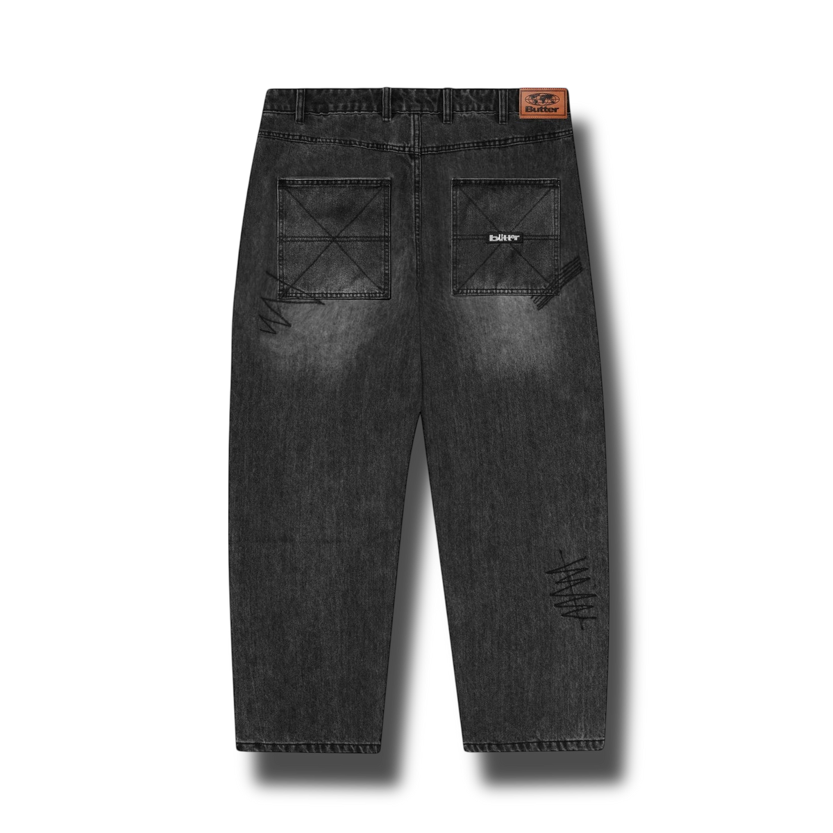 Butter Goods Stitch Denim Jeans (Distressed Grey)