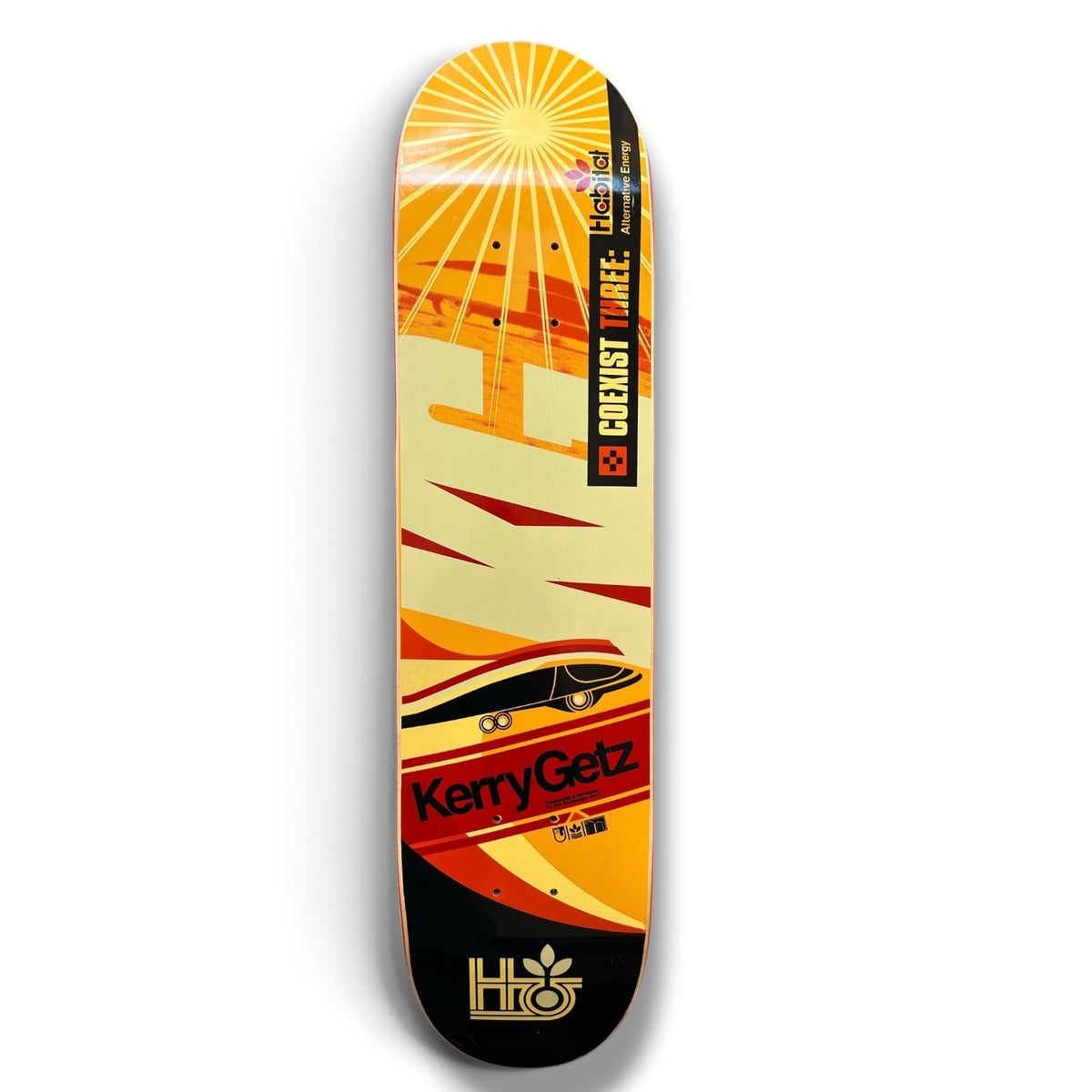 2002 Habitat Skateboards Kerry Getz "Co Exist 3 Series" Deck