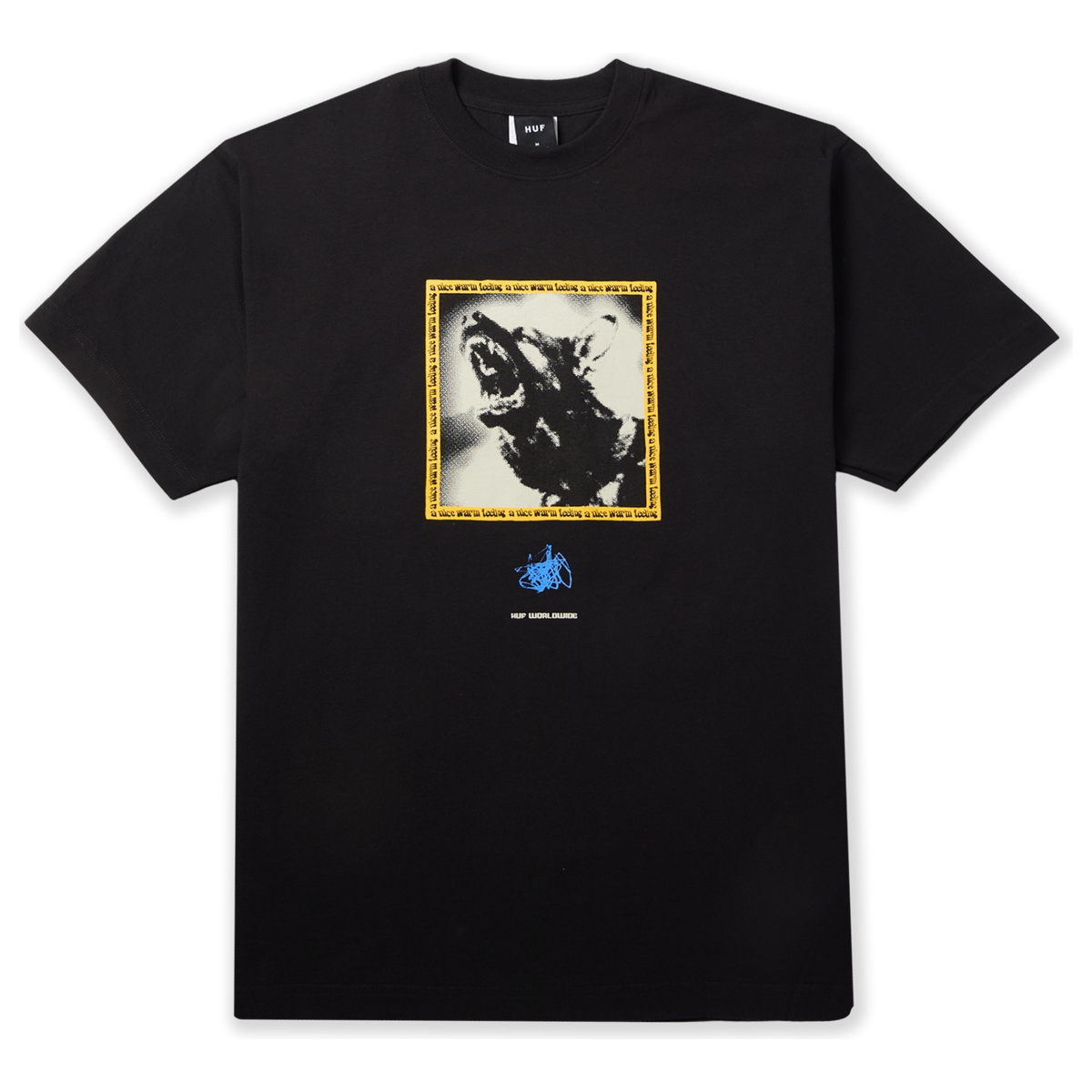 HUF Worldwide Beware Tee (Black)