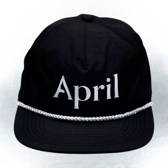 April Chrome Logo Hat (Black)