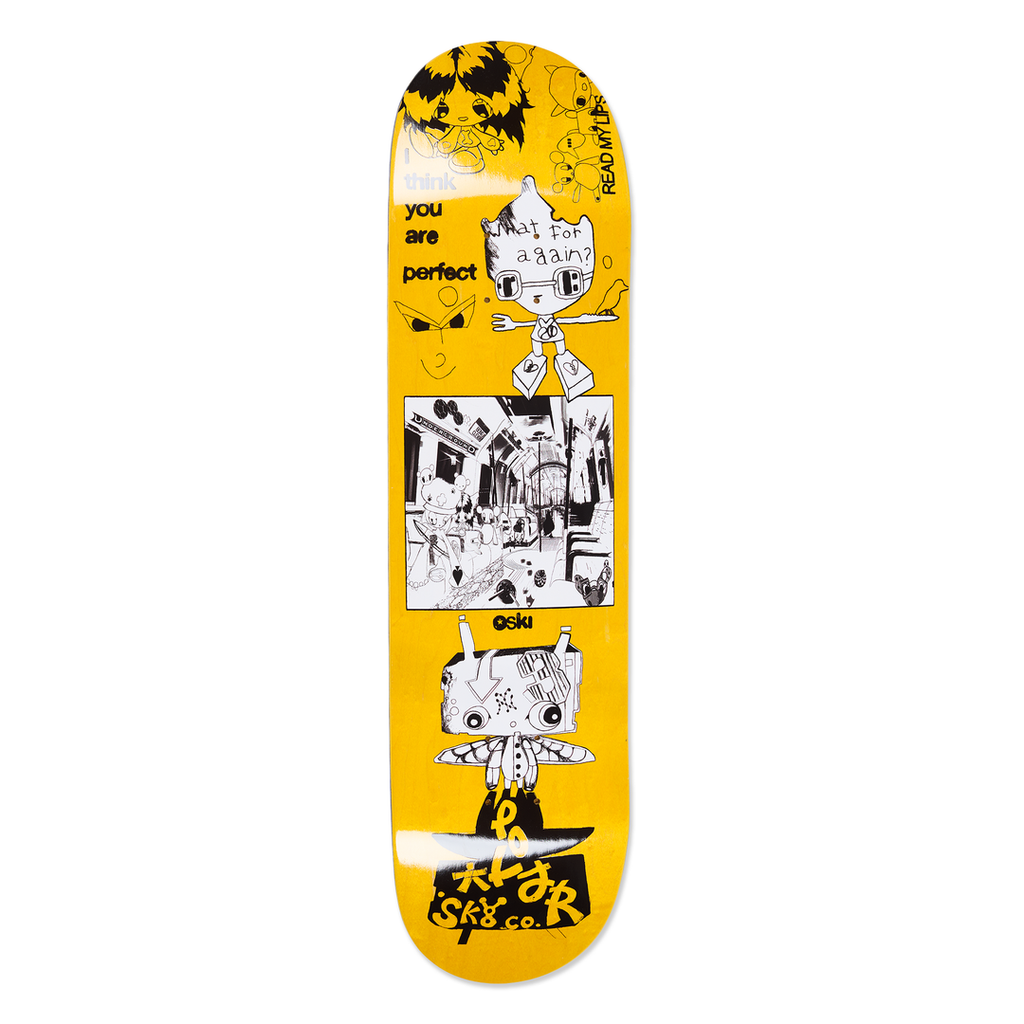 Polar Skate Co. Oski Rozenberg “I Think You Perfect” Deck - Yellow 8.0”