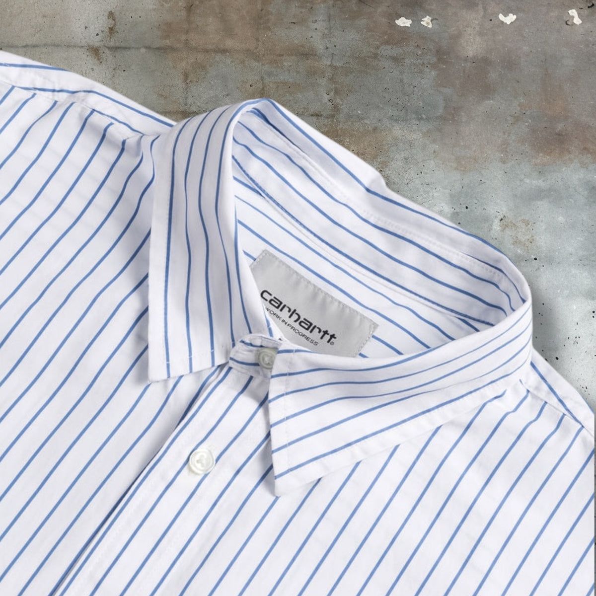 Carhartt WIP Linus Stripe Shirt (White/Bleach)