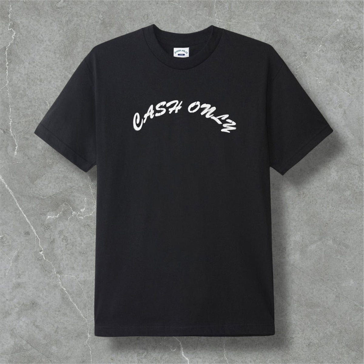 Cash Only Logo Tee (Black/White)