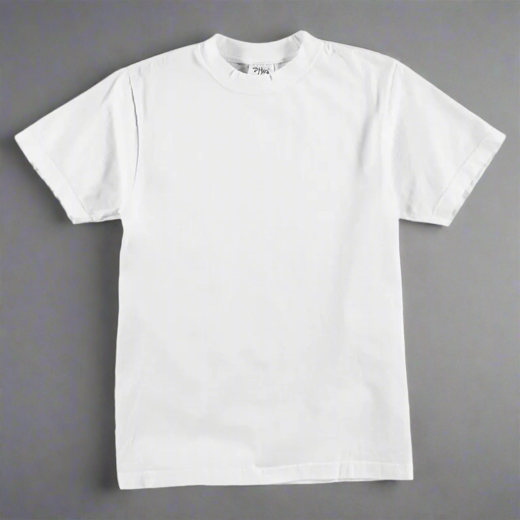 Shaka Wear SHMHSS 7.5 Oz Heavyweight Blank Tee (White)