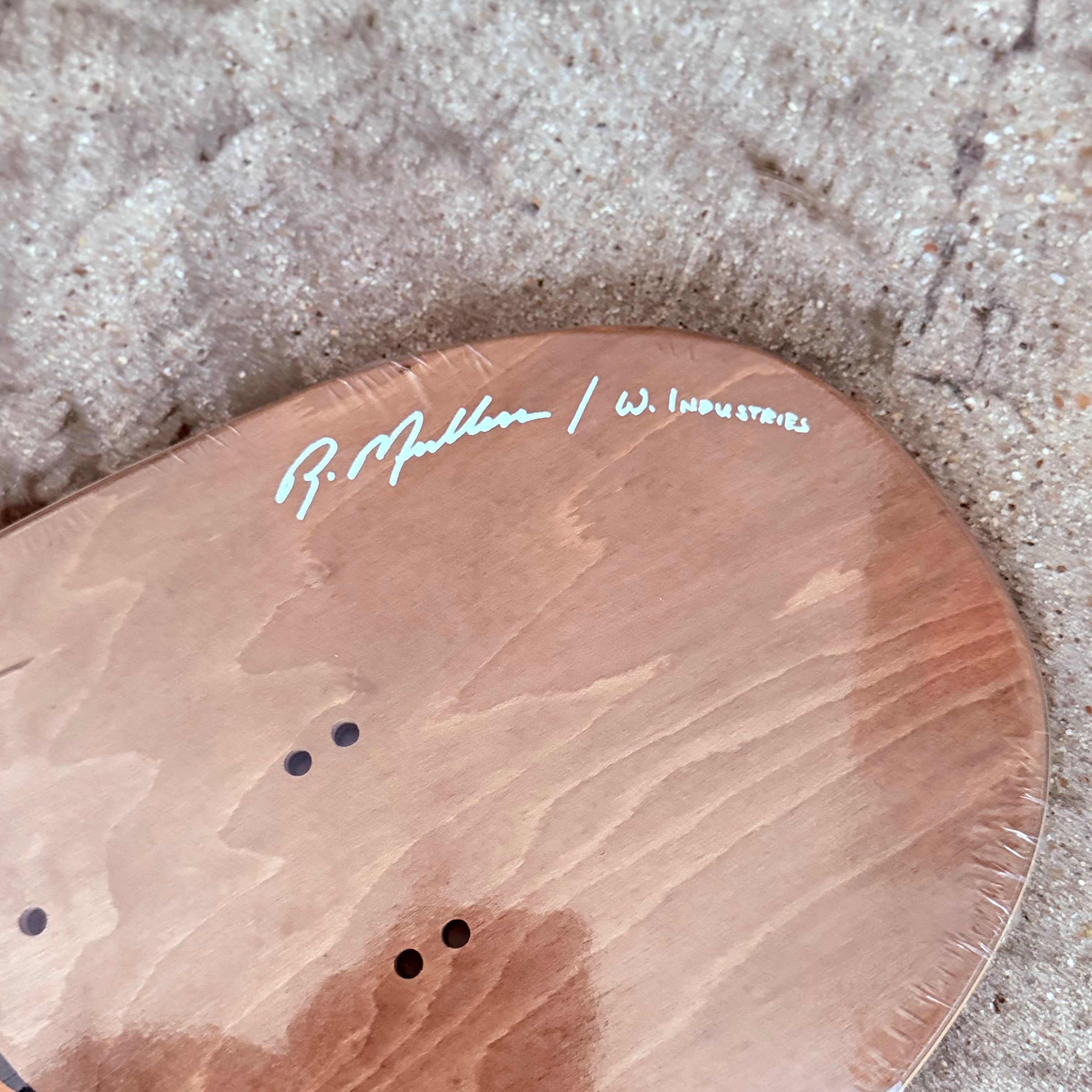 World Industries LTD Rodney Mullen Bear Screenprinted Autographed Deck - 7.375