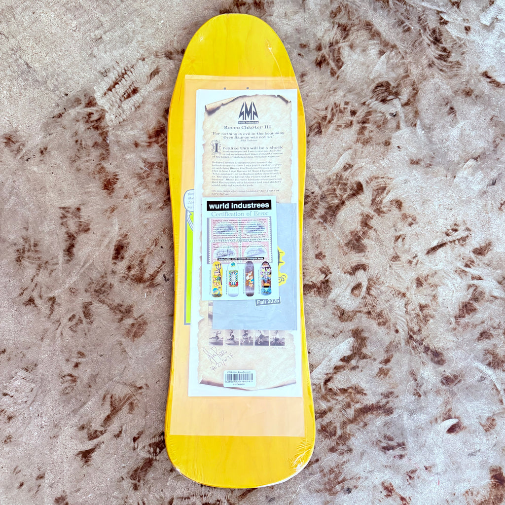 World Industries LTD Edition Steve Rocco III Screenprinted Deck - 9.75"