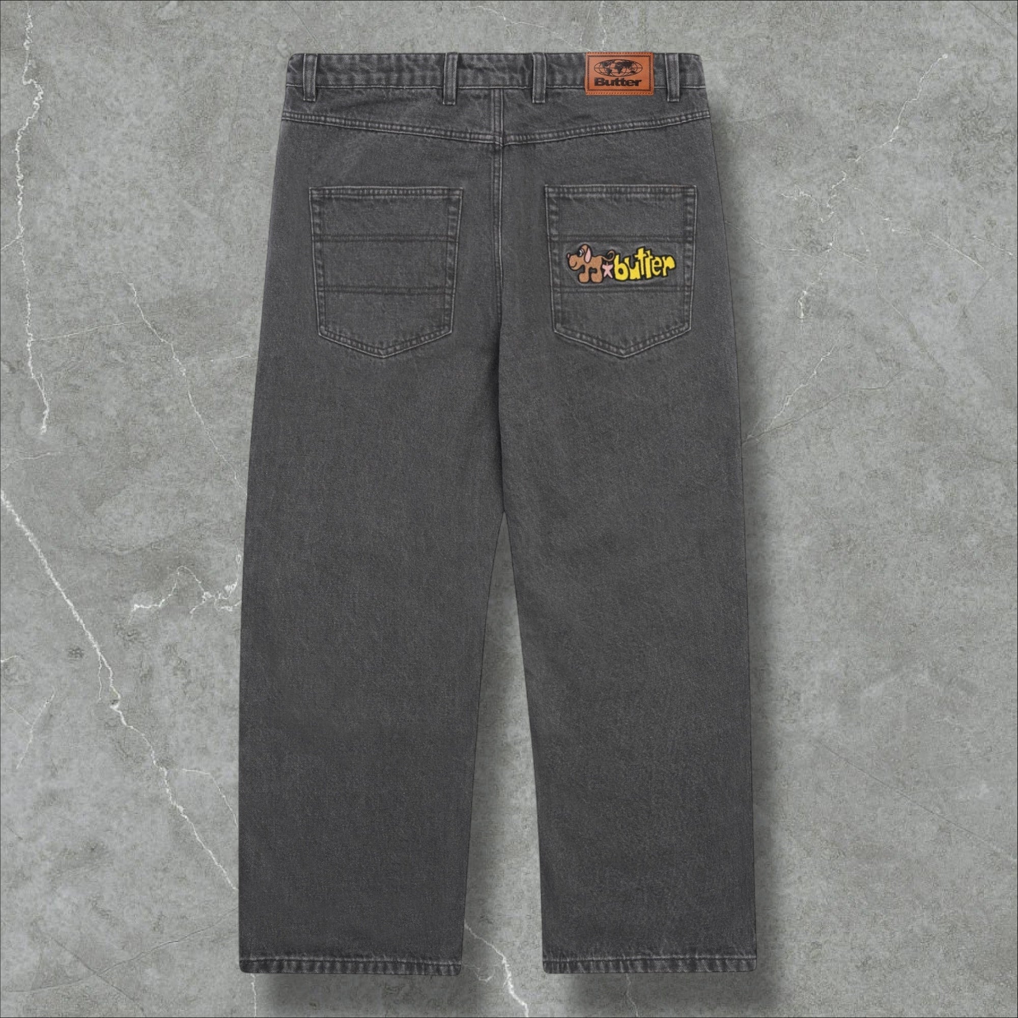 Butter Goods Pooch Relaxed Denim Jeans (Washed Grey)