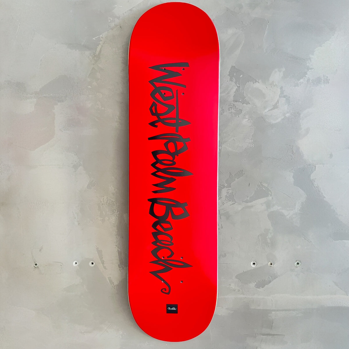 Chocolate West Palm Beach Script Deck 8.25”