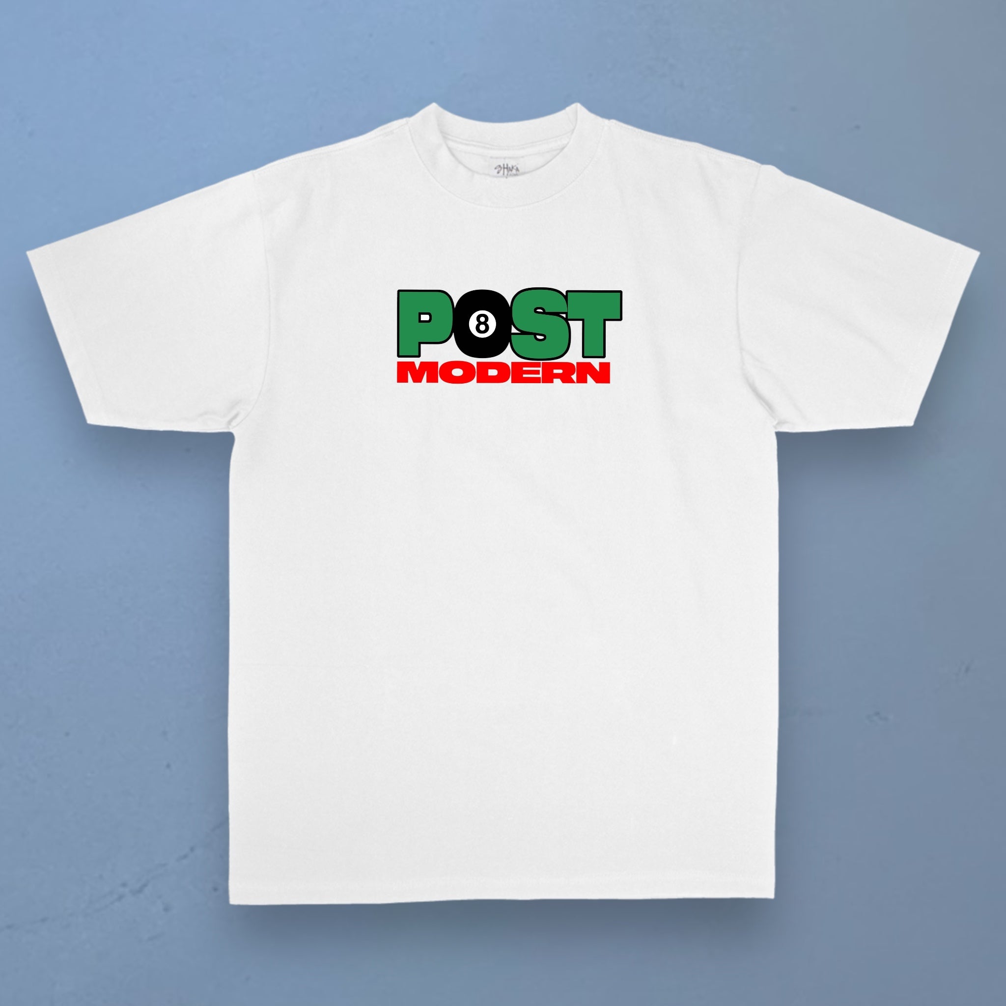 Post Modern Billiards Logo Tee (White)
