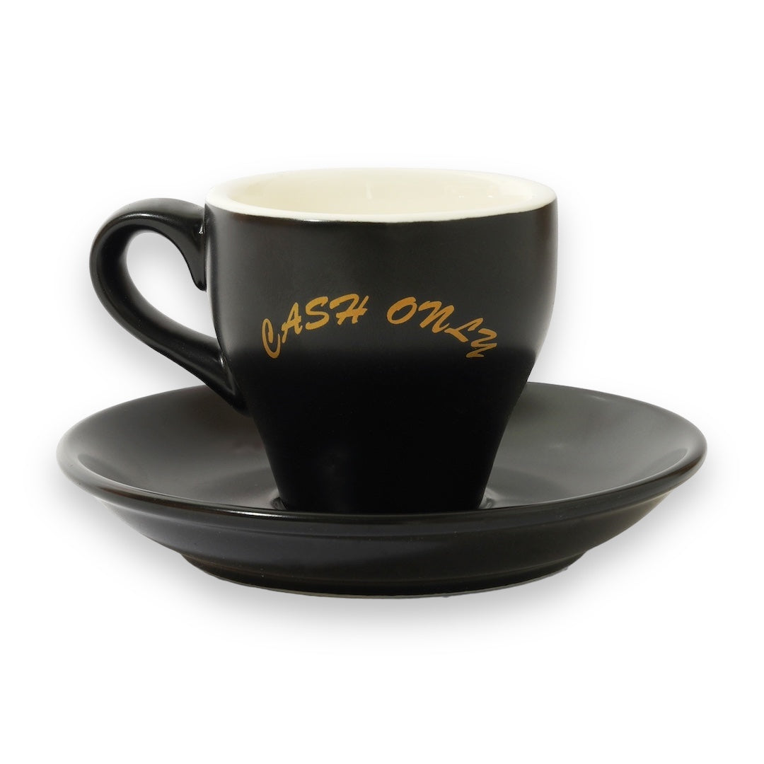 Cash Only Logo Expresso Mug Set